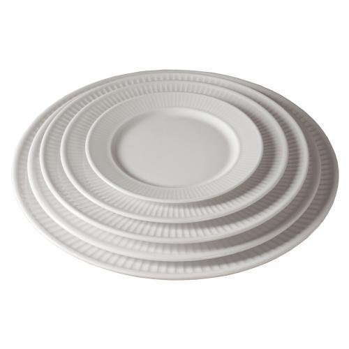 Pillivuyt Plisee – 28 cm Teller weiß Porzellan
