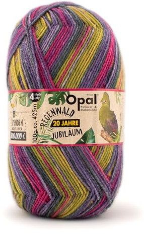 Opal Sockengarn - Regenwald X - 4 fach 8467 Kongo-Sally