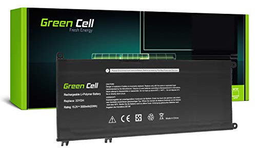 Green Cell Batterie 33YDH 99NF2 099NF2 pour Dell Inspiron 15 7577 17 7779 17 7778 17 7773 17 7786 Latitude 133380 Vostro 15 7570 7580 (3400mAh 15.2V)