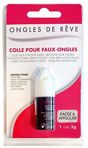 COLLE POUR FAUX ONGLES - MISS MISS - Europ Cosmetics - Transparent - Adhésif acrylique - Tube