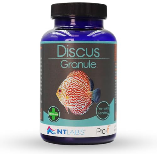 NT Labs Pro-f Discus Granule, High Protein Discus Feed, Aquarium Fish Food, Sinking Granule, Nutritious Fish Feed, 95g