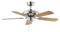 Dekon Deckenventilator Steel-Star XXL BC 803-XXL mit 5 Holzflügeln, 132 cm, Buche
