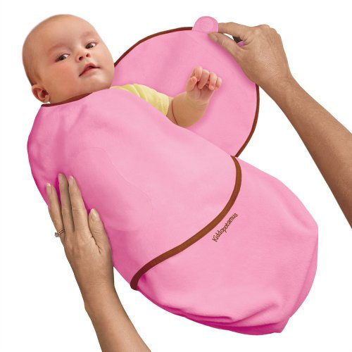 SwaddleMe 10617 - V2P Neugeborenes/Viskose-Bambus/pink - Schreibabys Ganzkörper Small