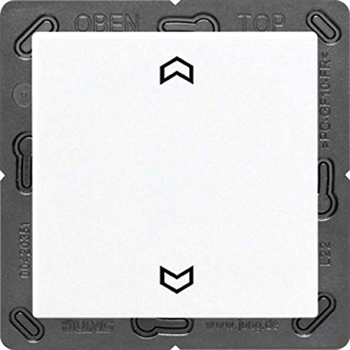 Jung ENOA590PWW Eno Funk Wandsender 2 Kanal mit Symbol Pfeil