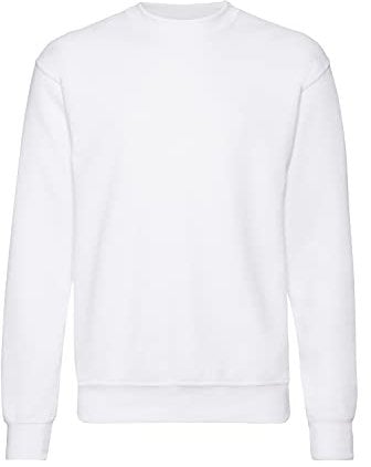 Fruit of the Loom Herren 62-202-0 Sweatshirt, weiß, Größe S