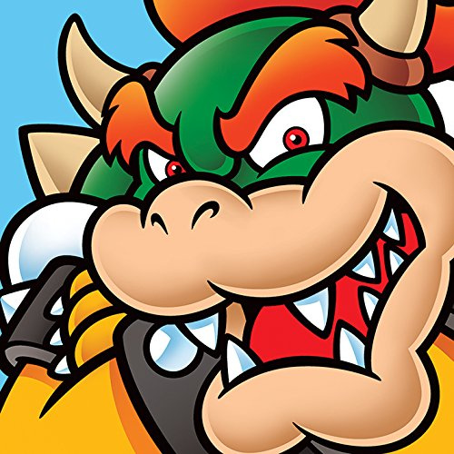 Nintendo Super Mario Bowser, 40 x 40 cm, Leinwanddruck, Mehrfarbig