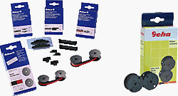 Geha Farbband Nylon für Epson ERC 30, 34, 38, Gruppe 655 N, Maße: 12,7mm / 4,5m, Farbe schwarz