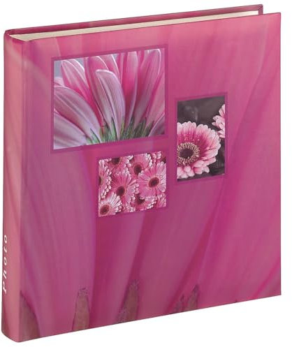 Hama Jumbo Fotoalbum Singo (Fotobuch 30x30 cm, Album mit 100 weißen Seiten, Photoalbum zum Einkleben und zum Selbstgestalten) pink