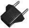 OcioDual Adattatore da Spina Americana Cina a Presa Connettore Europa Europlug Italia 2 Pin F/M Nero Convertitore Adapter Plug