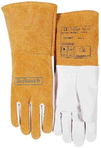 Guante soldador SOFTouch cuero flor cabra combinado