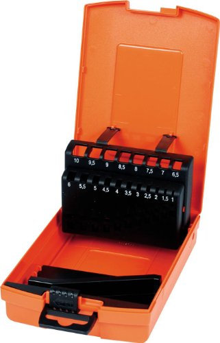 Projahn 670251 Empty Drill Bit Organizer Case for 25 Pieces 1-13 mm Plastic Orange
