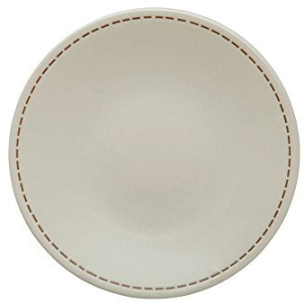 Avet Spain Juego de Platos de Postre, Gres, Crema, 20.5 Centimeters cm, 6 Unidades