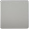 Knightsbridge SF8350BC Screwless 1-Gang Blanking Plate, Brushed Chrome