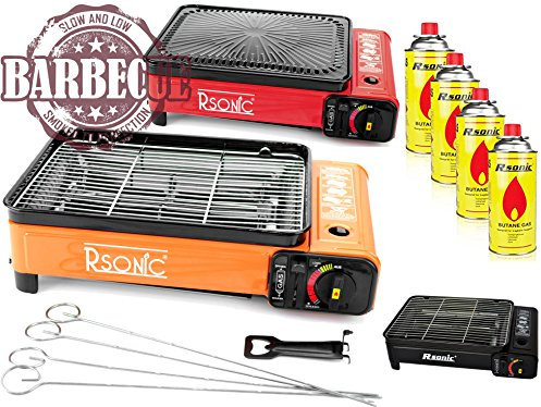 RSonic RS-4030 - Cucina da campeggio XXL, barbecue a gas, portatile