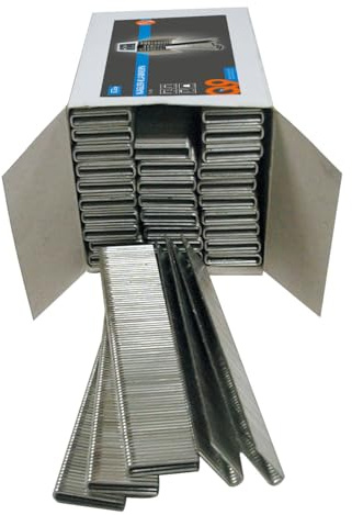 Güde Pinzas para clavadoras de 13 mm (acero galvanizado, 1,25 mm de grosor, 13 mm de longitud, 5,7 mm de ancho de clavo, 2500 unidades por unidad de venta, compatible con pistolas de clavos