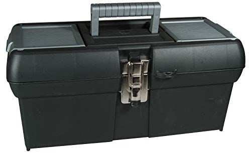 STANLEY Toolbox Storage Metal Latch, 2 Lid Organisers, Portable Tote Tray for Tools, 16 inch, 1-94-857