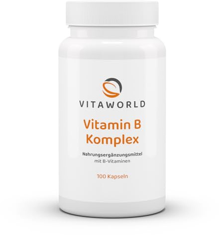 3er Pack Vita World Vitamin B Komplex 3 x 100 Kapseln Apotheker-Herstellung - Vegan