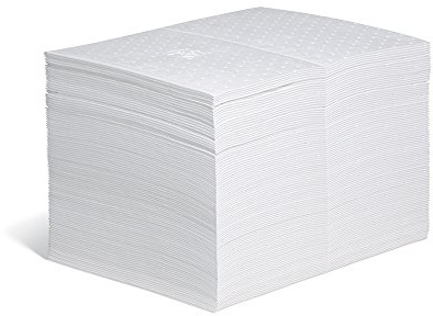 PIG Oil Mat - Oil-Only Absorbent Mat Pad - 100 Pads per Bag - 15 x 20 Pad - Absorbs up to 28 ounces per Pad - MAT403