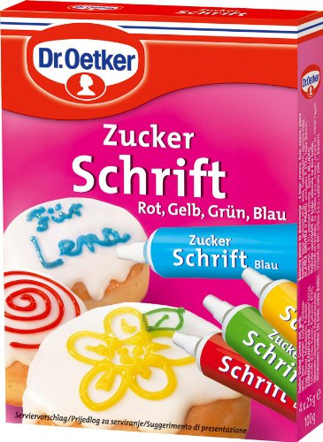Dr.Oetker Zuckerschrift 4 Farben 100g