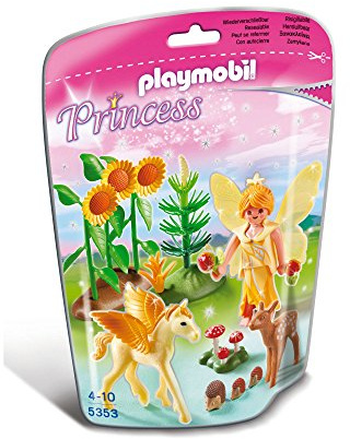 Playmobil - 5353 - Fée de la Forêt avec bébé Pegasus Poussière d'or