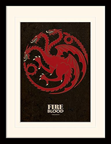 Game of Thrones (Targaryen 30x40 cm Mounted & Framed