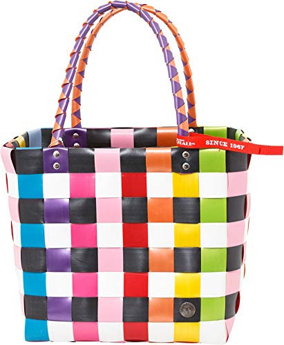Witzgall Shopper Einkaufstasche Evergreen, 33 x 28 x 18 cm, White, Multicolored