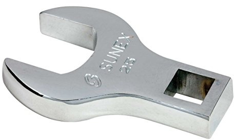 Sunex 97325 1/2 Drive 25 mm Fully Polished Jumbo Straight Crowfoot Wrench