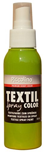 PICCOLINO peinture textile spray - 100ml Kiwi - vaporisateur de peinture pour tissu