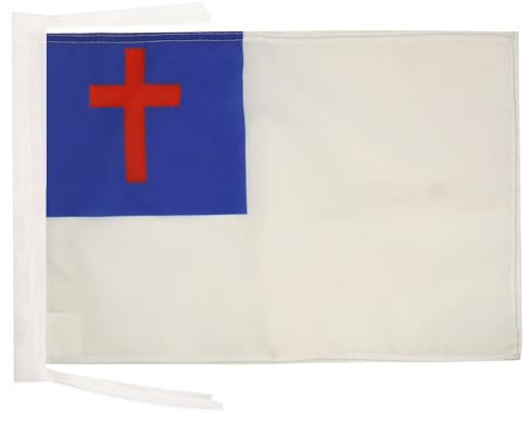 AZ FLAG - Flagge Christliche Religion - 45x30 cm Mit Kordel - Christentum Fahne 30 x 45 Cm - Flaggen