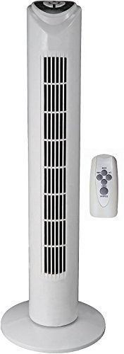 Syntrox Germany TVR-29W Turmventilator Tower Ventilator mit Fernbedienung, 7,5 Stunden Timer und Oszillation Standventilator Säulenventilator Windmaschine Lüfter Gebläse Luftkühler