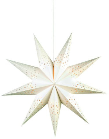 Markslöjd Weihnachtsstern, Papier, E14, weiß, 75 x 0 x 75 cm