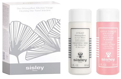 Sisley Démaquillant unisex, Lyslait 100 ml, Lotion Tonique eaux fleurs 100 ml, Pflegeset 200 ml, 1er Pack (1 x 0.291 kg)