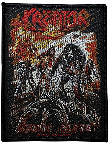KREATOR Aufnäher DYING ALIVE Patch gewebt 8 x 10 cm