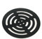 Grille de drainage circulaire, fonte, couleur noire