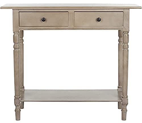 SAFAVIEH Modern Akzenttisch aus Holz, Vintage Grau, 35 X 95 X 80