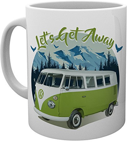 GB Eye VW Camper Lets Get Away Mountain Becher, Mehrfarbig