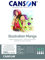 CANSON Illustration Manga, glattes Papier, 250 g/m², an der kurzen Seite geleimter Block, DIN A4, 21 x 29,7 cm, Weiß, 12 Blatt