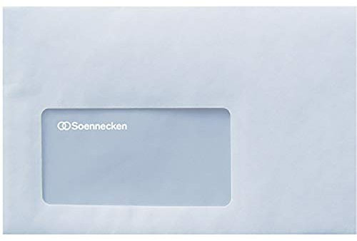 Soennecken Briefhülle 2913 C6 75g mF sk hf weiß 1.000 St./Pack.
