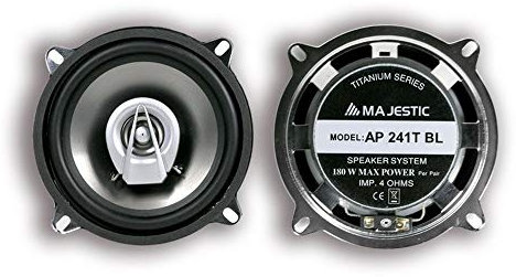 New Majestic AP-241T 2-Wege Autolautsprecher (2-Wege, 90 W, 4 Ohm, 75-25000 Hz, 2,8 cm, 13 cm)