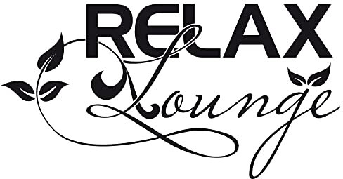 GRAZDesign Wandtattoo Bad Relax Lounge Wellness Wandaufkleber Badezimmer Wand Aufkleber - 110x57cm / 071 grau
