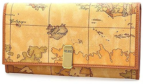 Alviero Martini 1a classe W003, Portafoglio Donna, Beige (Naturale), 20x11x1.5 cm (W x H x L)