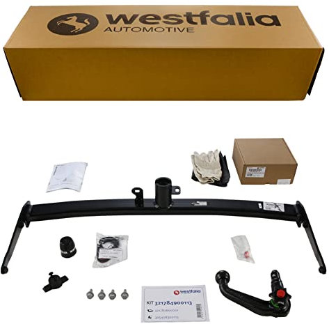 Westfalia Gancio Traino Rimovibile per VW Golf 7 Variant, 06/2014-08/2020, Solo per Veicoli Senza Preliminare Preparazione, Viene Con un Westfalia Kit Cablaggio a 13 Pin