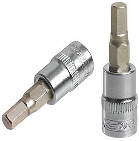 KS Tools 922.1465 - Douille tournevis 6 pans 1/4'', L.37 mm - 7 mm - Gamme ULTIMATE® - En Chrome Vanadium - Finition chromée satinée