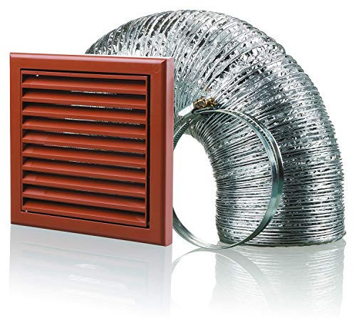 Blauberg Cooker Hood Duct Vent Kit Fan Extract 125mm Terracotta