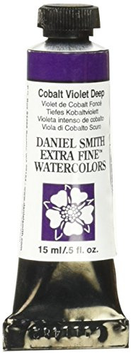 DANIEL SMITH Extra Fine™ Watercolor Paint, 15ml, Tube, Cobalt Violet Deep, 0.5 fl oz, (Pack of 1)