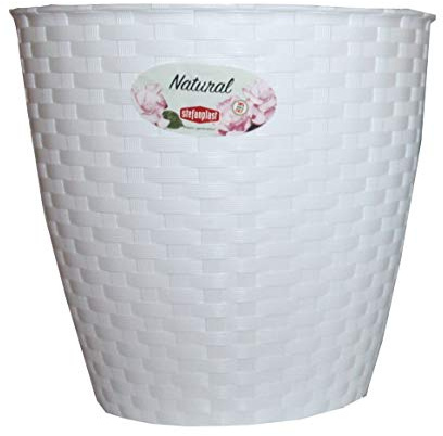 Stefanplast Blumentopf Natural 19 x 17,5 cm in weiß