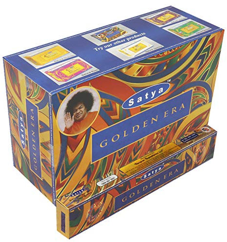 GOLDEN ERA von Satya BIG PACK 12 x 15g Räucherstäbchen