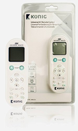 Telecomando per condizionatore climatizzatore pompa di calore inverter compatibile con i principali marchi. Ampio Display LCD