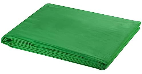 vidaXL Telón de Fondo sin Soporte Croma, Fondo de Fotografía de Retratos, Pantalla de Fotos, Telón para Estudio, Algodón Verde 300x300 cm
