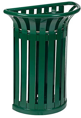 Rossignol Corbeille 35L metal Tulipe mural verte